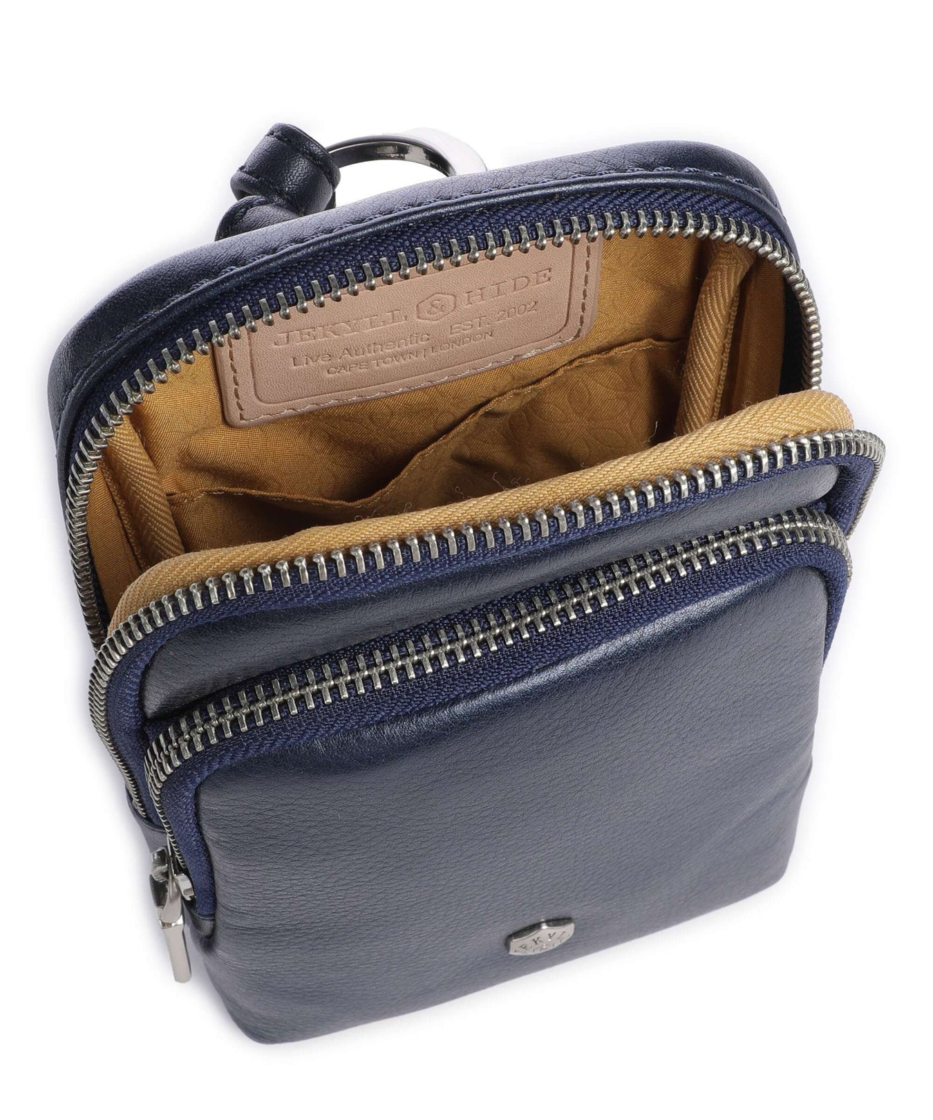 Jekyll & Hide Paris Phone bag metallic indigo