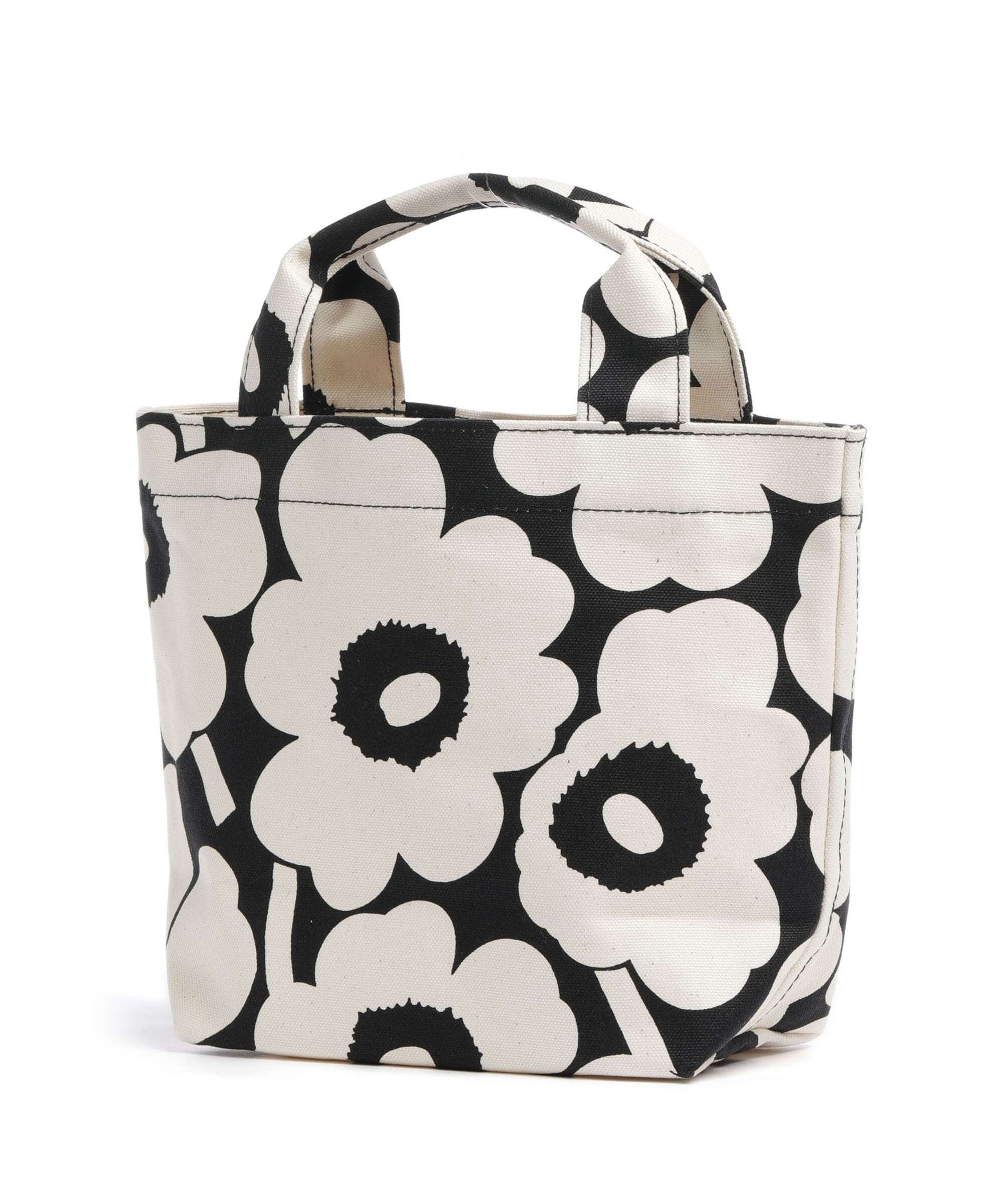 Marimekko Mono Unikko Mini Handbag cotton/black