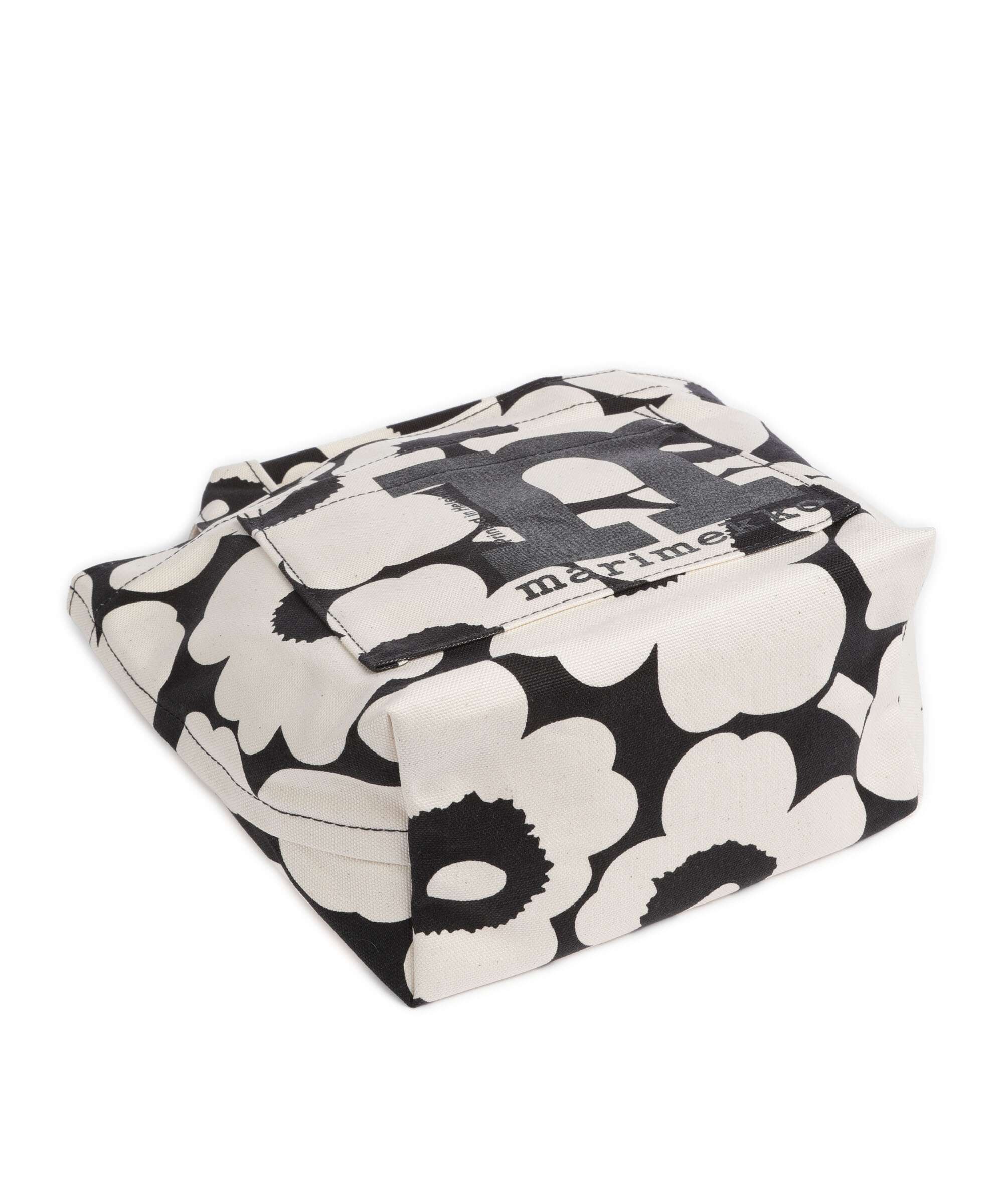 Marimekko Mono Unikko Mini Handbag cotton/black