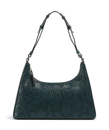 Marimekko Unikko Imprint Shoulder bag dark green