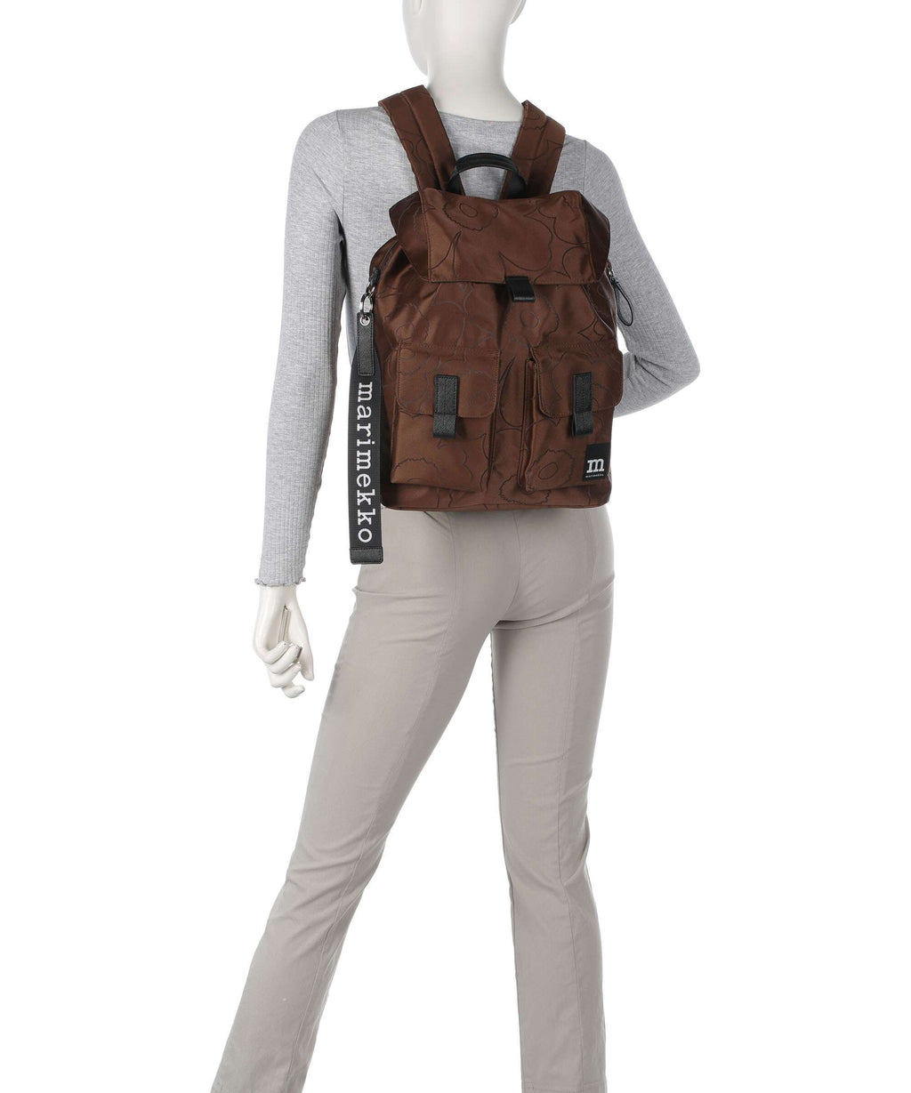 Marimekko Everything Unikko L Backpack brown/black