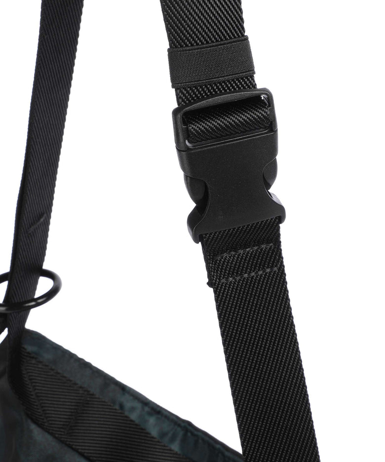 Marimekko Neat Unikko M Hobo bag dark green/black