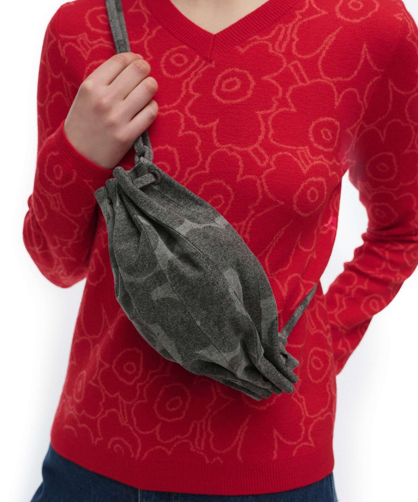 Marimekko Karla Denim Crossbody bag light grey