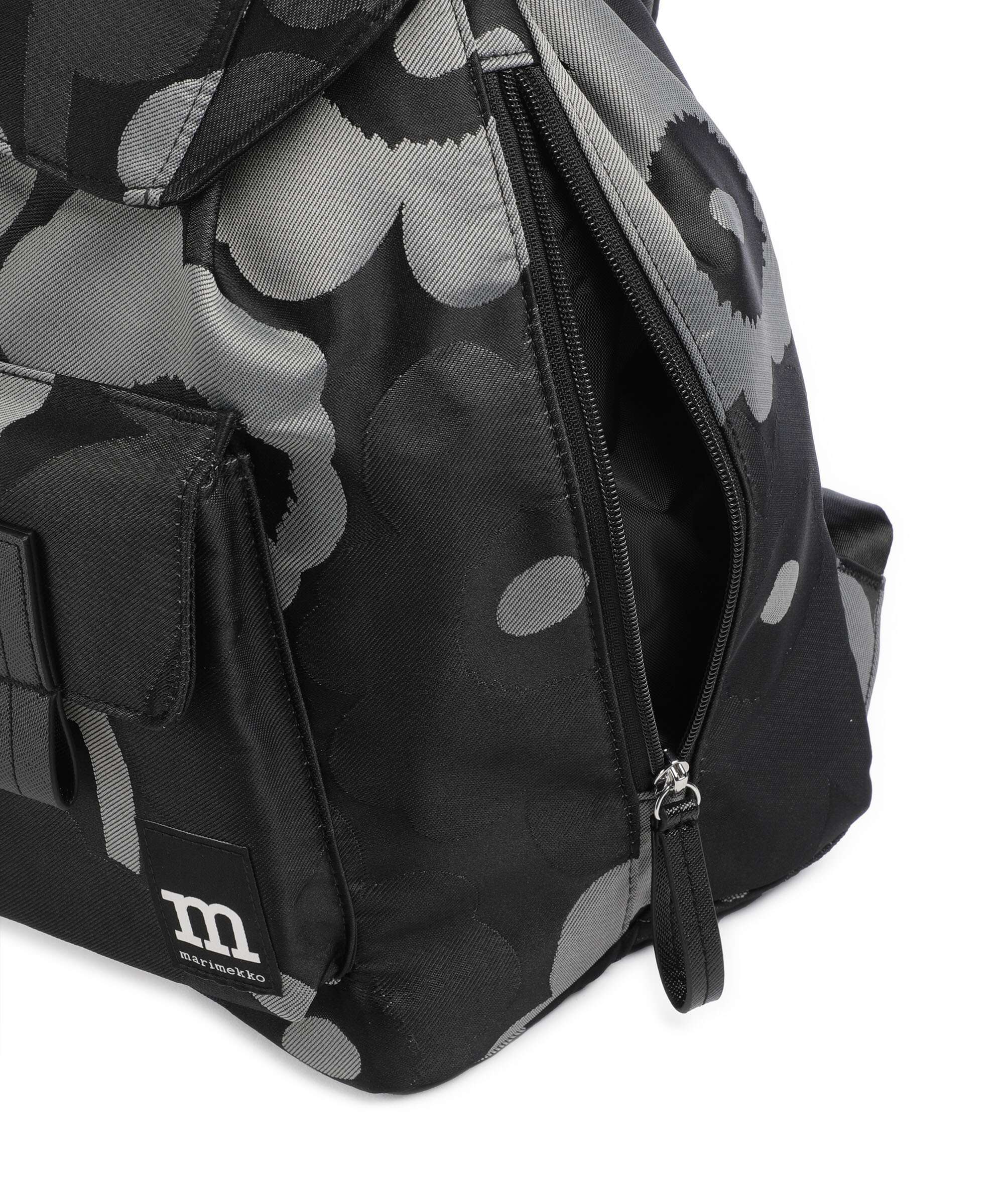 Marimekko Everything Unikko L Backpack grey/dark grey/black