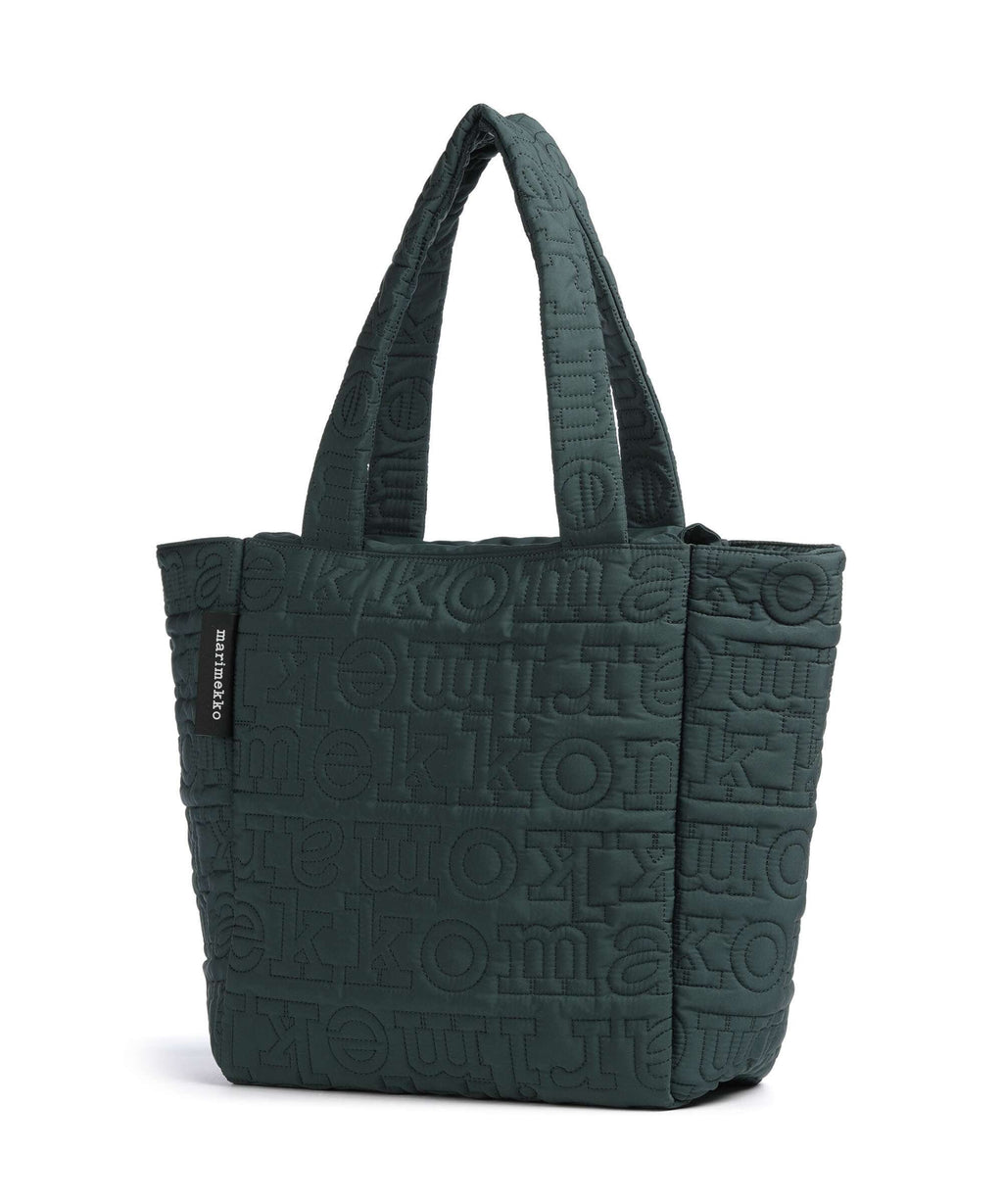 Marimekko Joy Logo M Tote bag dark green