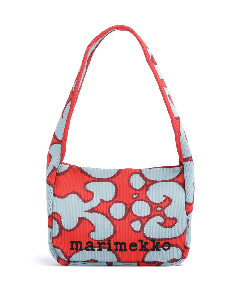Marimekko Knitted Keidas Shoulder bag light blue/red