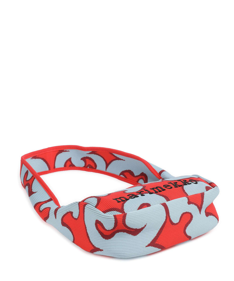 Marimekko Knitted Keidas Shoulder bag light blue/red