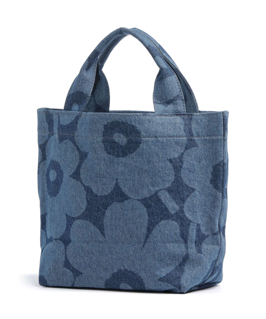 Marimekko Unikko Mono Mini Handbag mid indigo