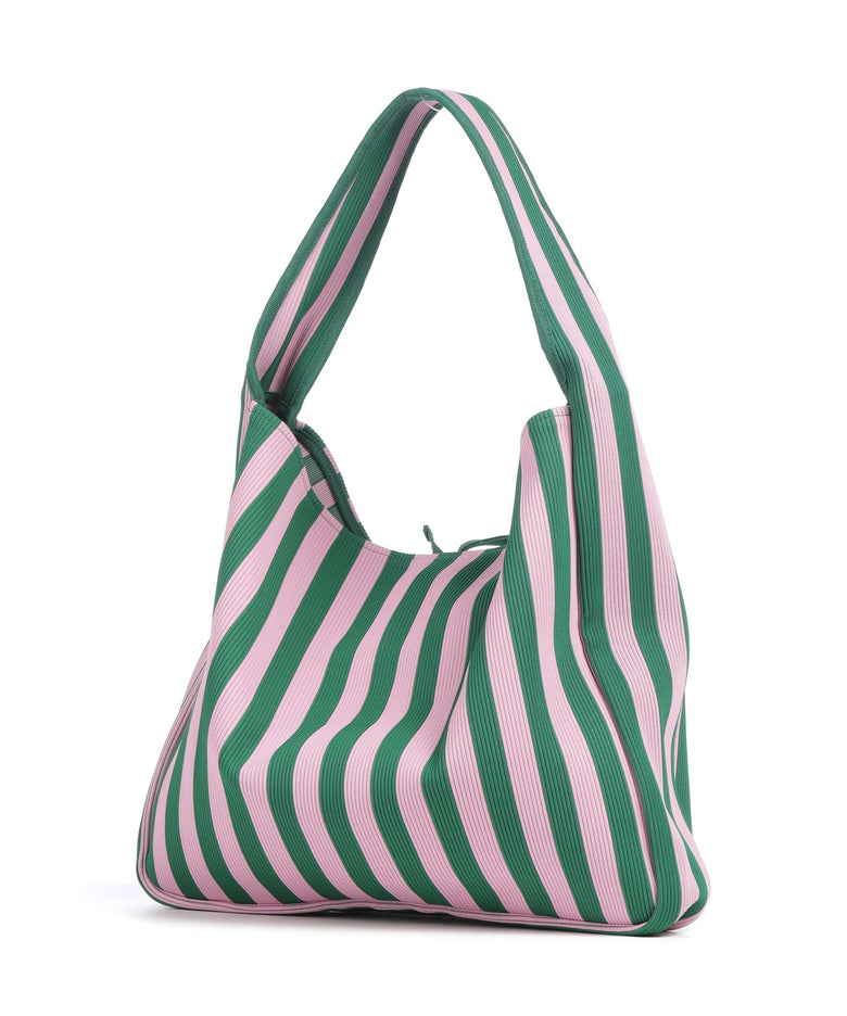 Marimekko Knitted Merirosvo Hobo bag pink/dark green