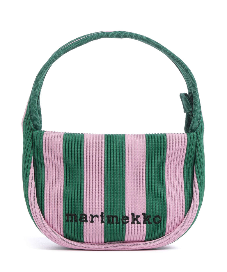 Marimekko Knitted Merirosvo Handbag pink/dark green