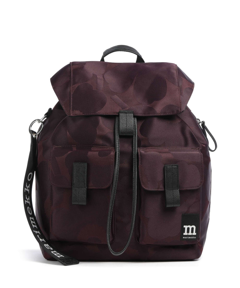 Marimekko Wear All Day L Unikko Backpack wine red/dark wine