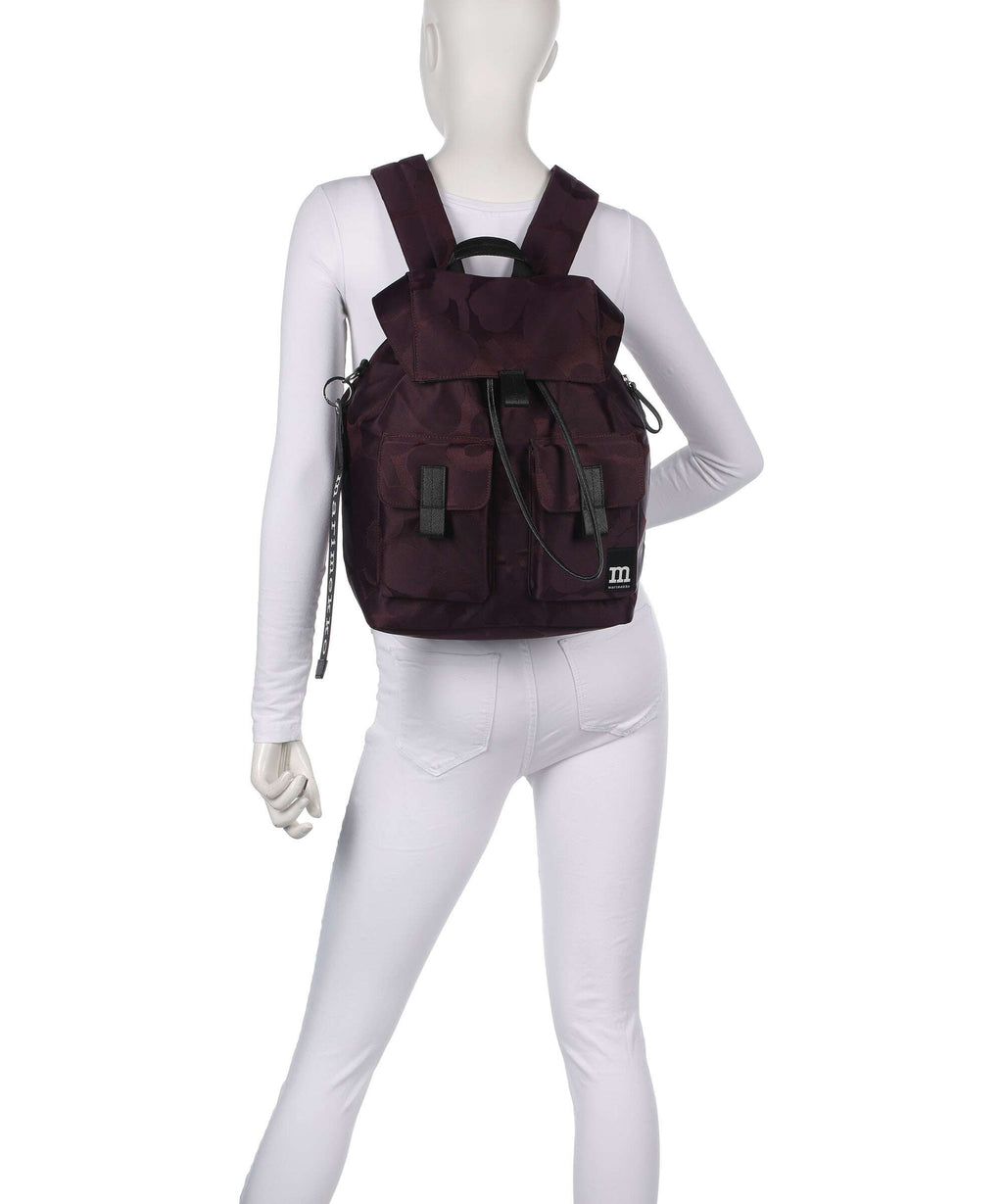 Marimekko Wear All Day L Unikko Backpack wine red/dark wine