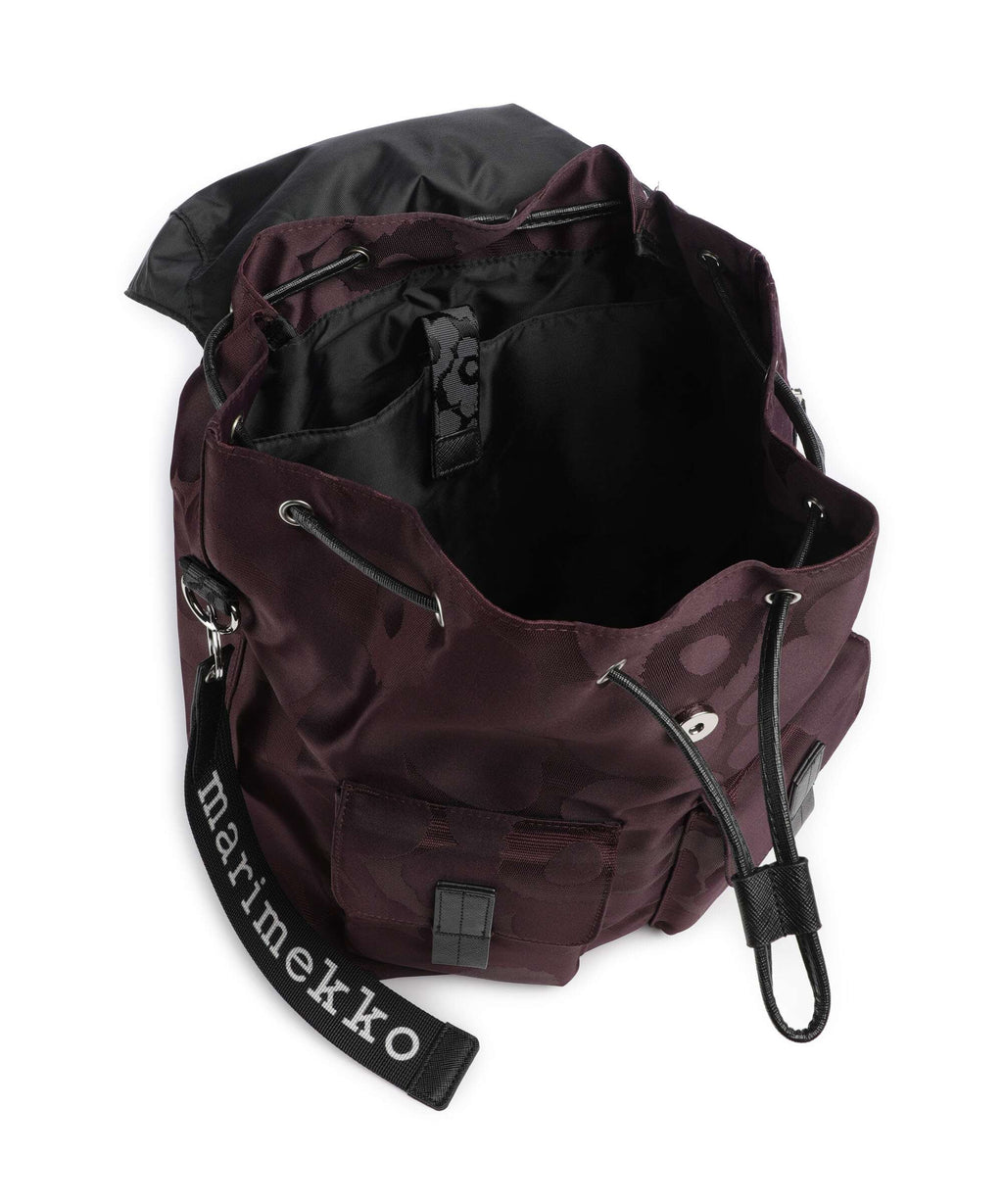Marimekko Wear All Day L Unikko Backpack wine red/dark wine