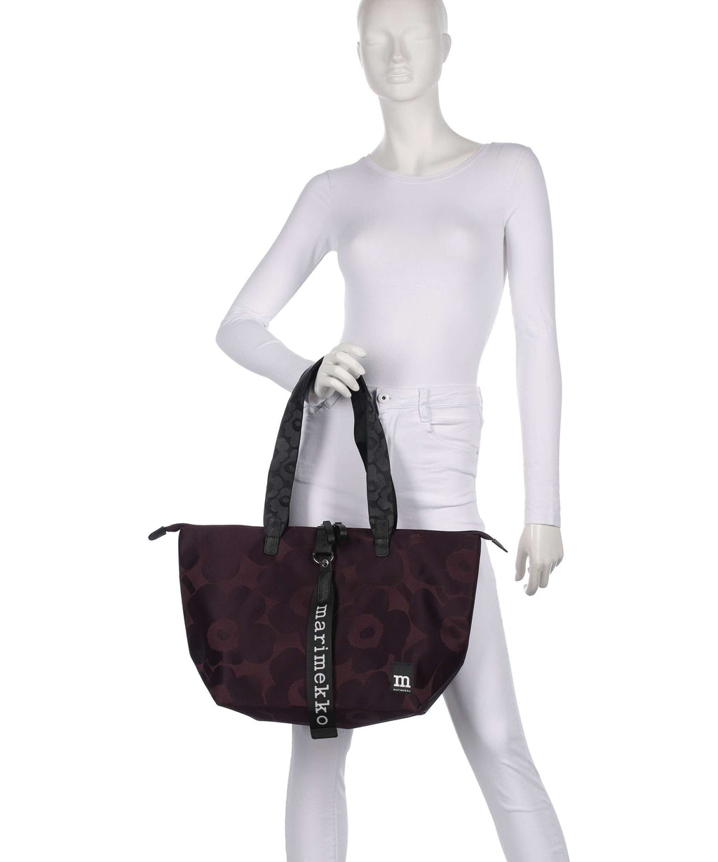 Marimekko Wear All Day M Unikko Tote bag wine red/dark wine