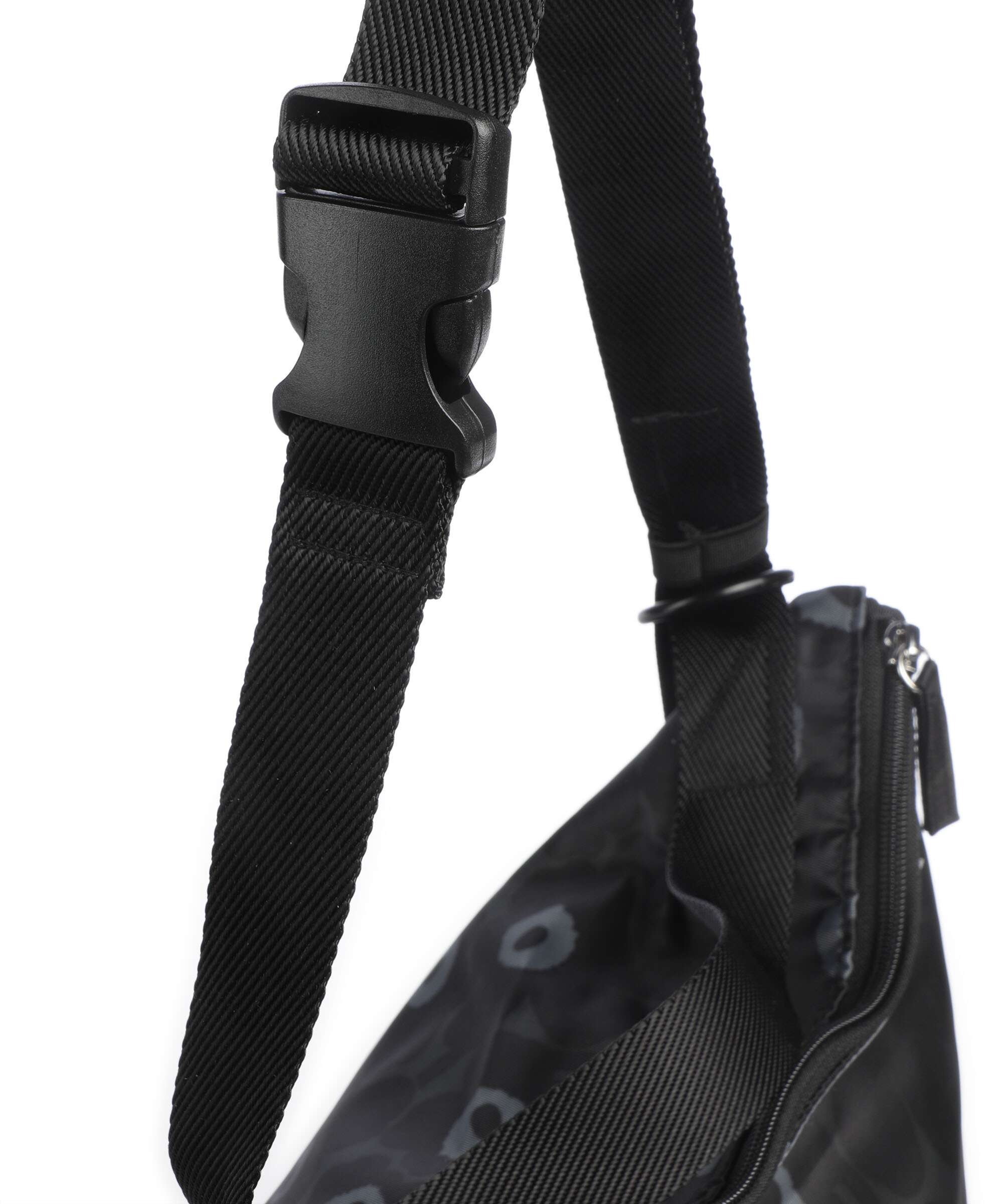 Marimekko Neat Unikko M Hobo bag black/dark grey