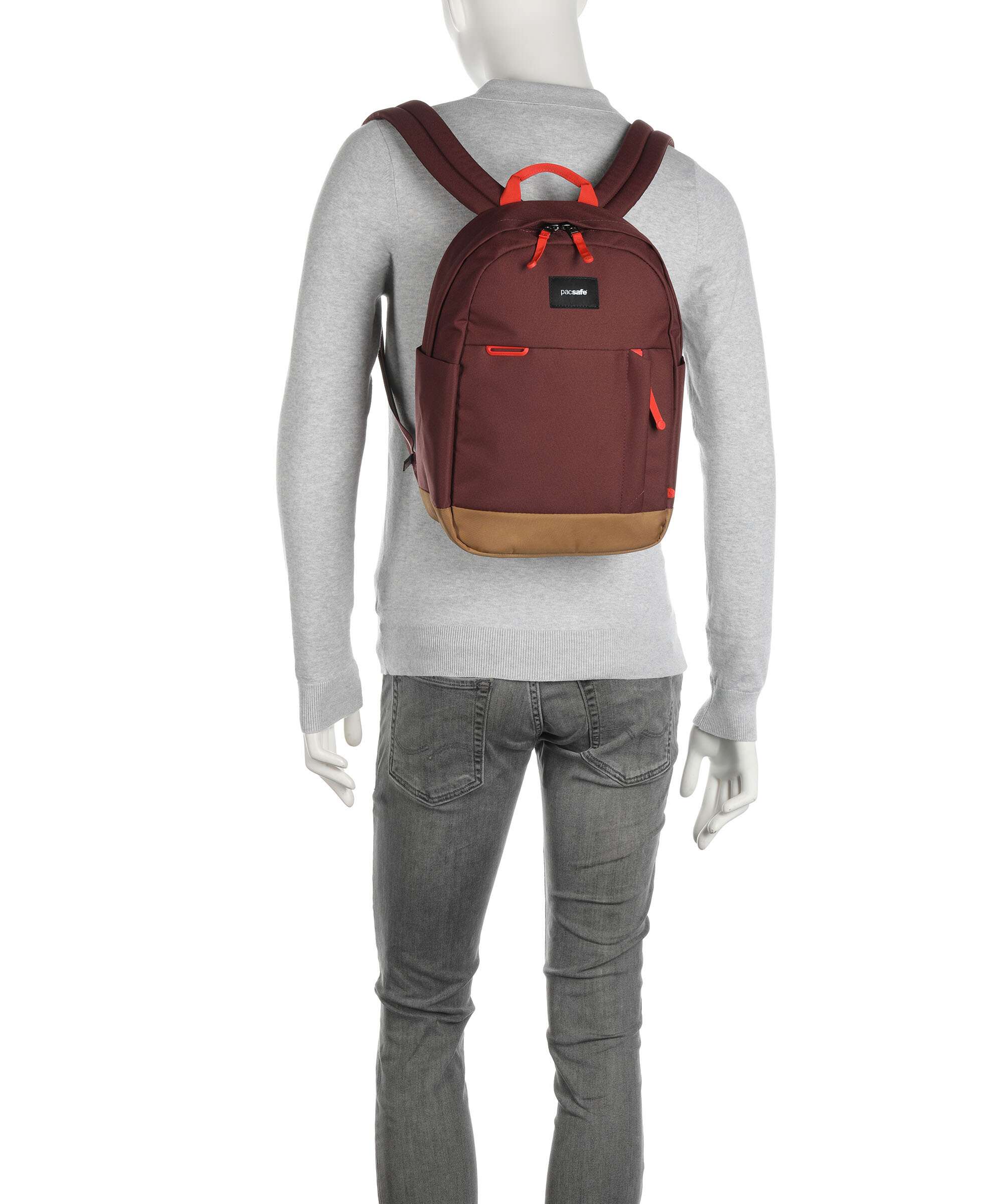 Pacsafe Go 15 Backpack garnet red