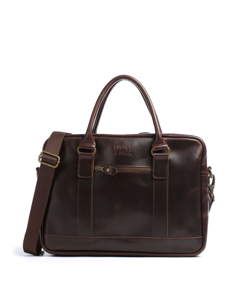 Buckle & Seam Everett Briefcase brown