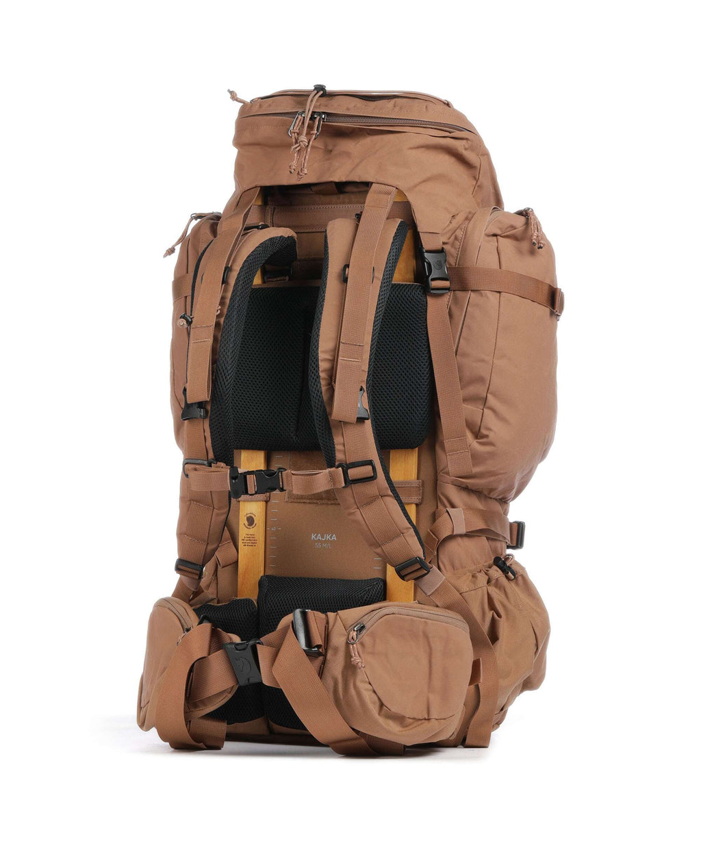 Fjällräven Kajka 55 M/L Trekking backpack khaki dust