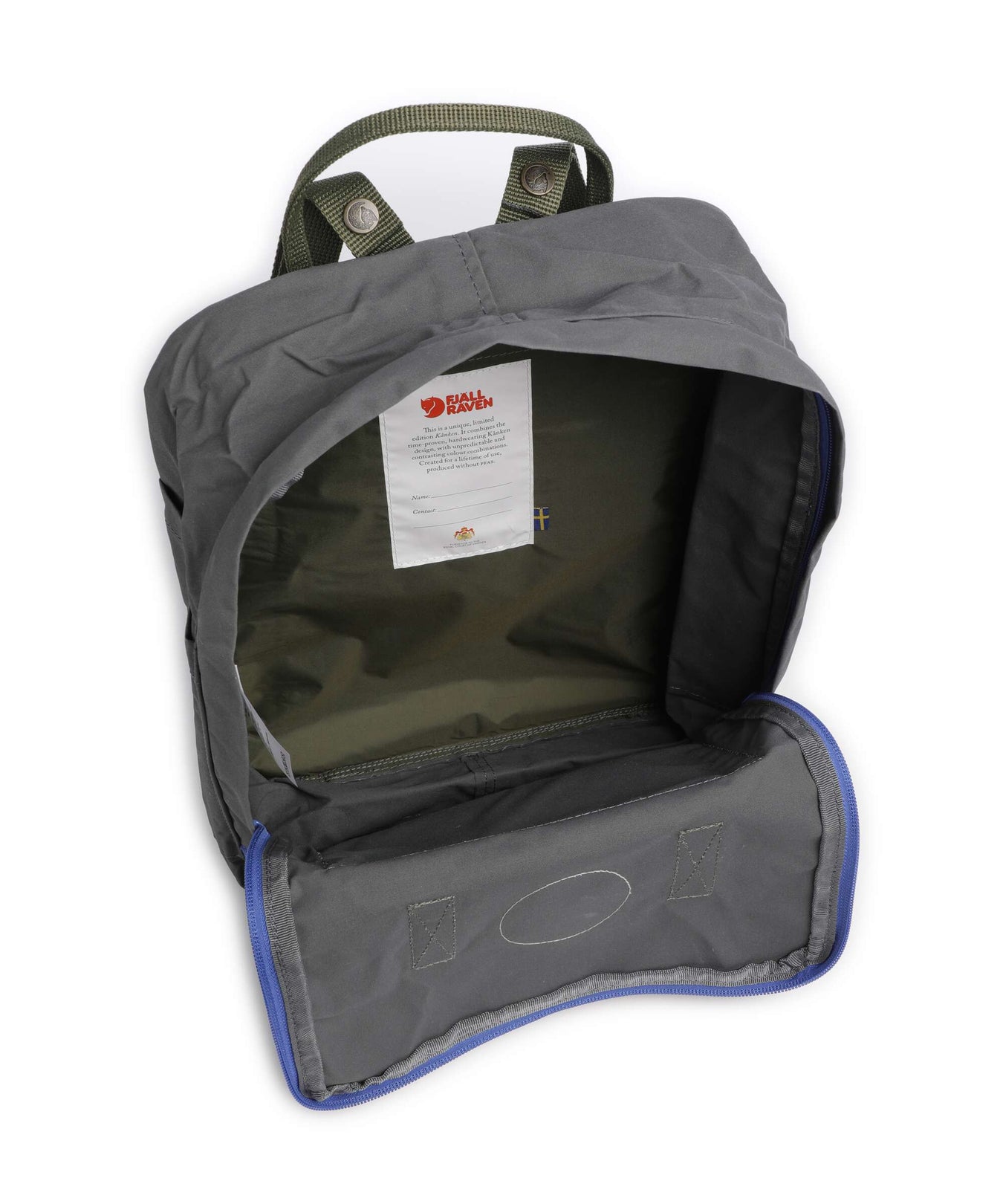 Fjällräven Kånken Koncept Backpack super grey/green