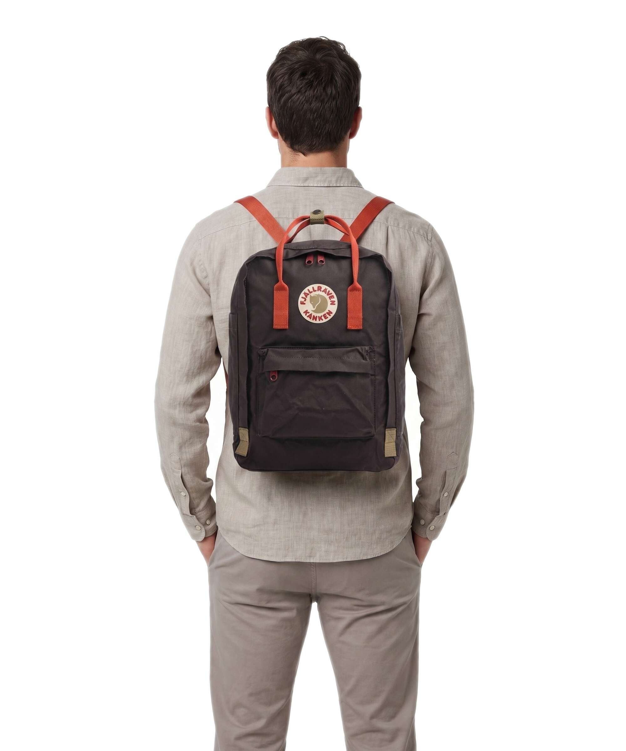 Fjällräven Kånken Laptop 15" Laptop bag black oak/rowan red