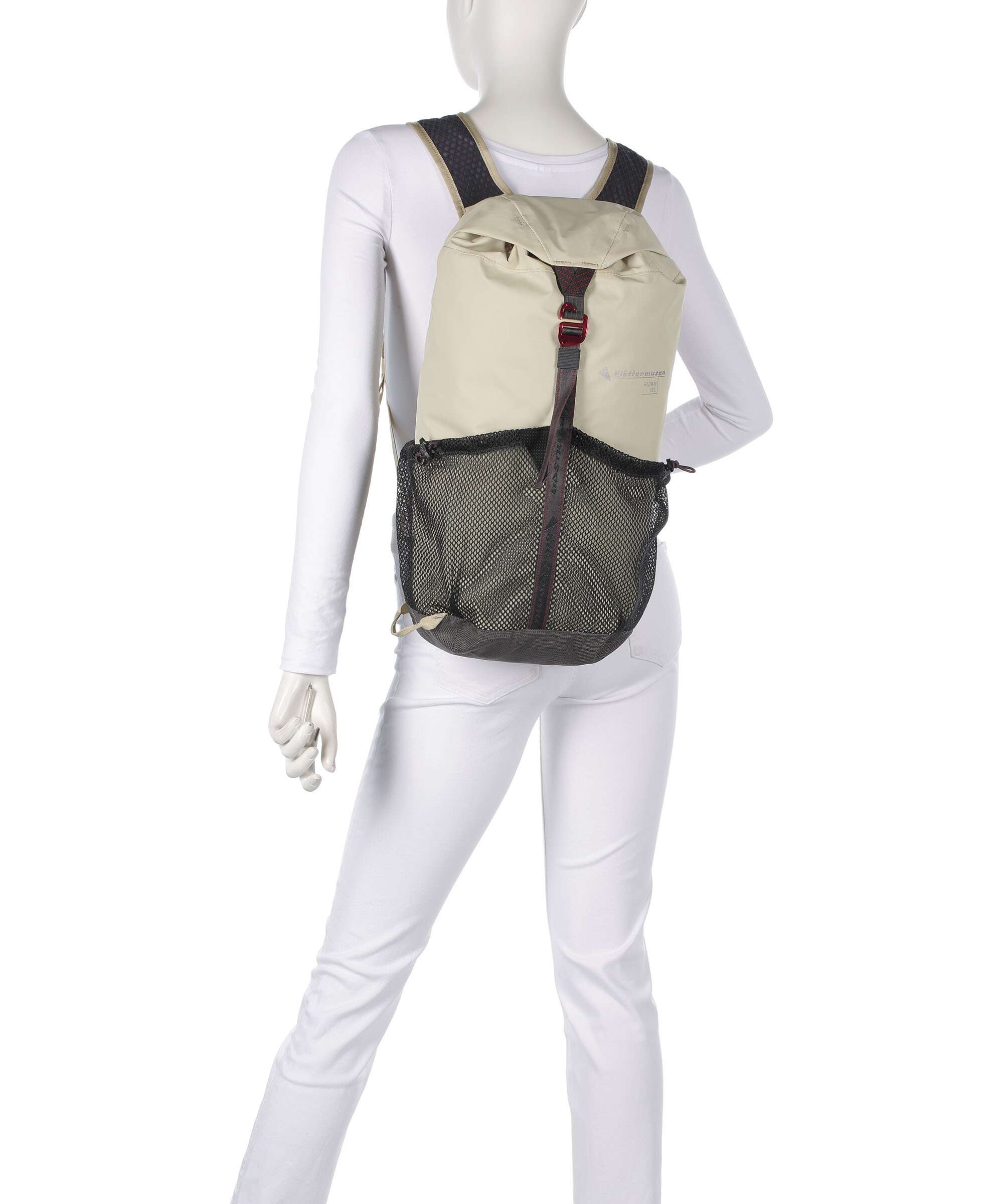 Klättermusen Fjörm 18 Trekking backpack silver creme