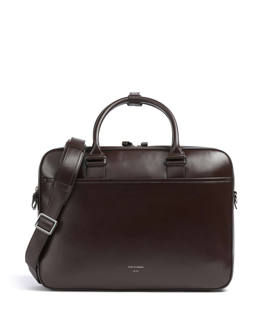 Tiger of Sweden Burin Briefcase dark brown