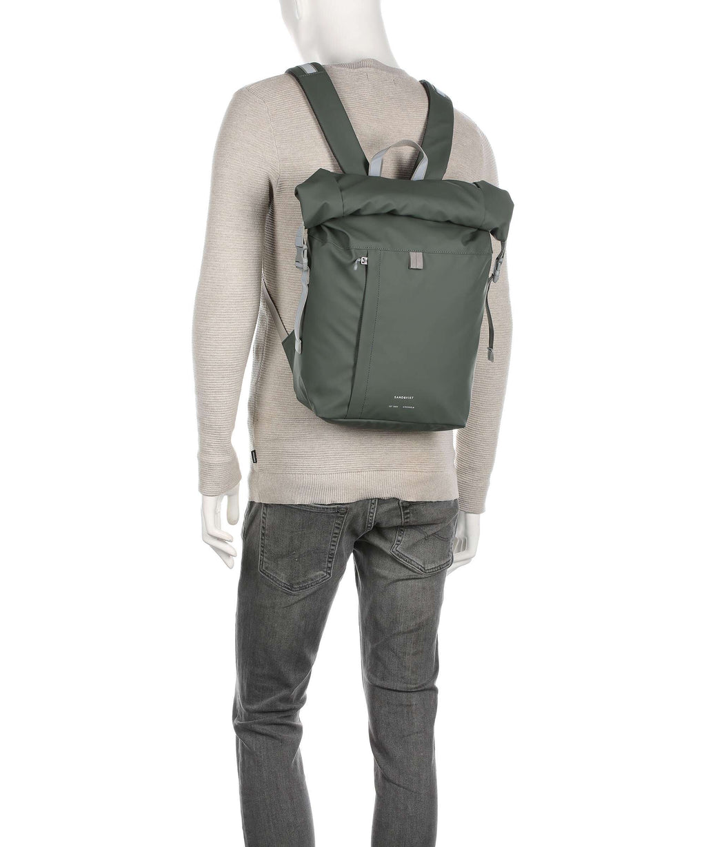 Sandqvist Stream Konrad Rolltop backpack black 