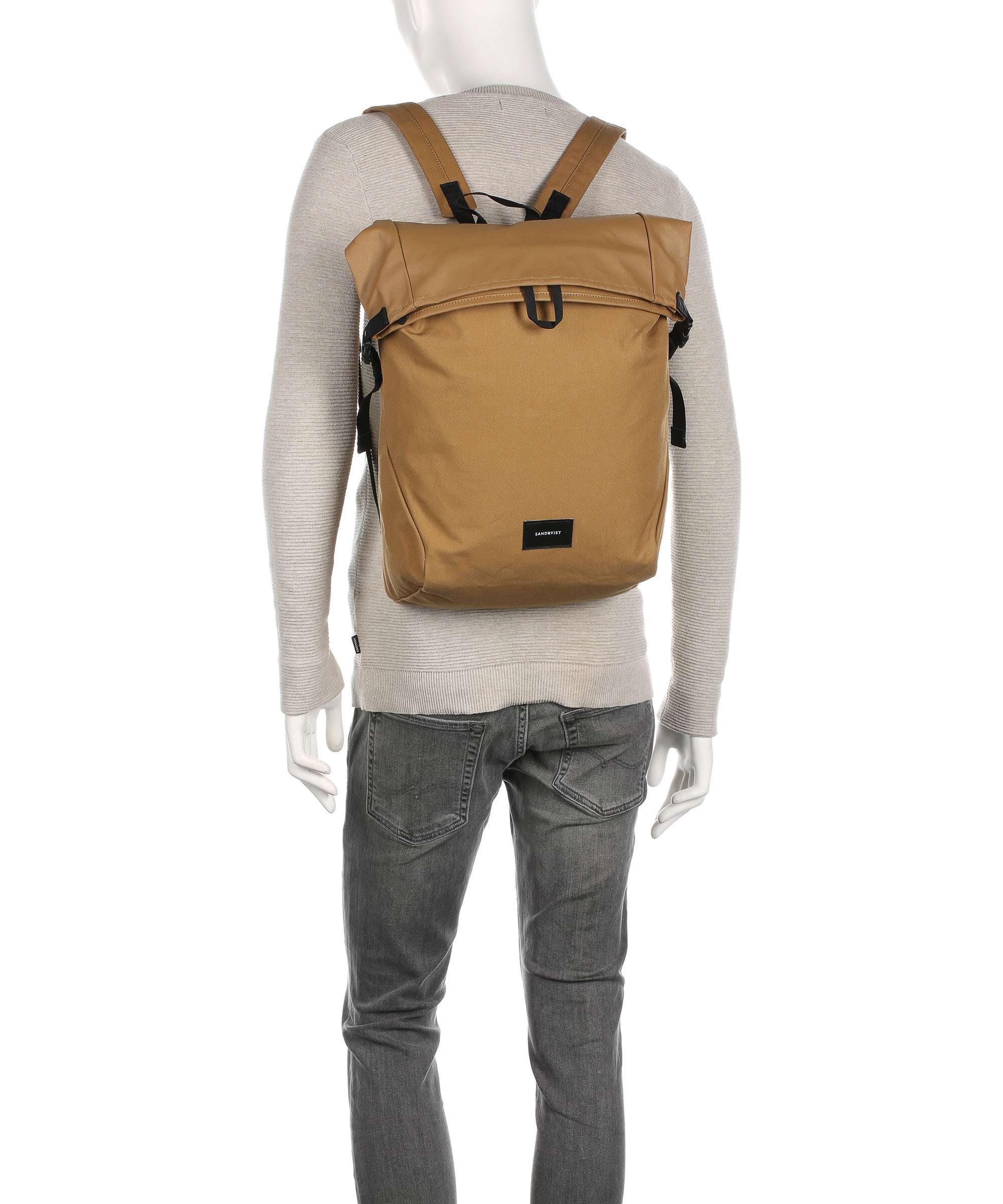 Sandqvist Ground Alfred Rolltop backpack navy
