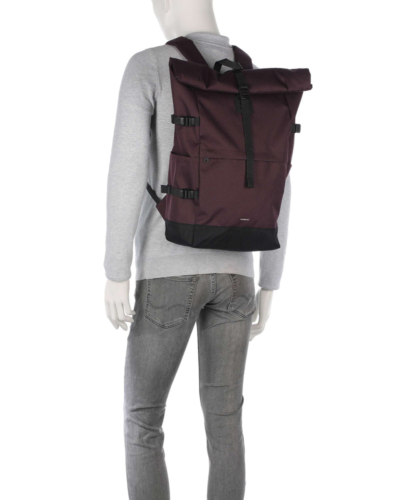 Sandqvist Icon L Rolltop backpack cabernet