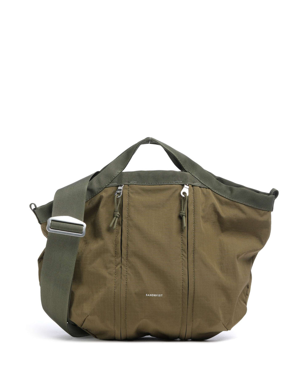 Sandqvist Grid Handbag olive