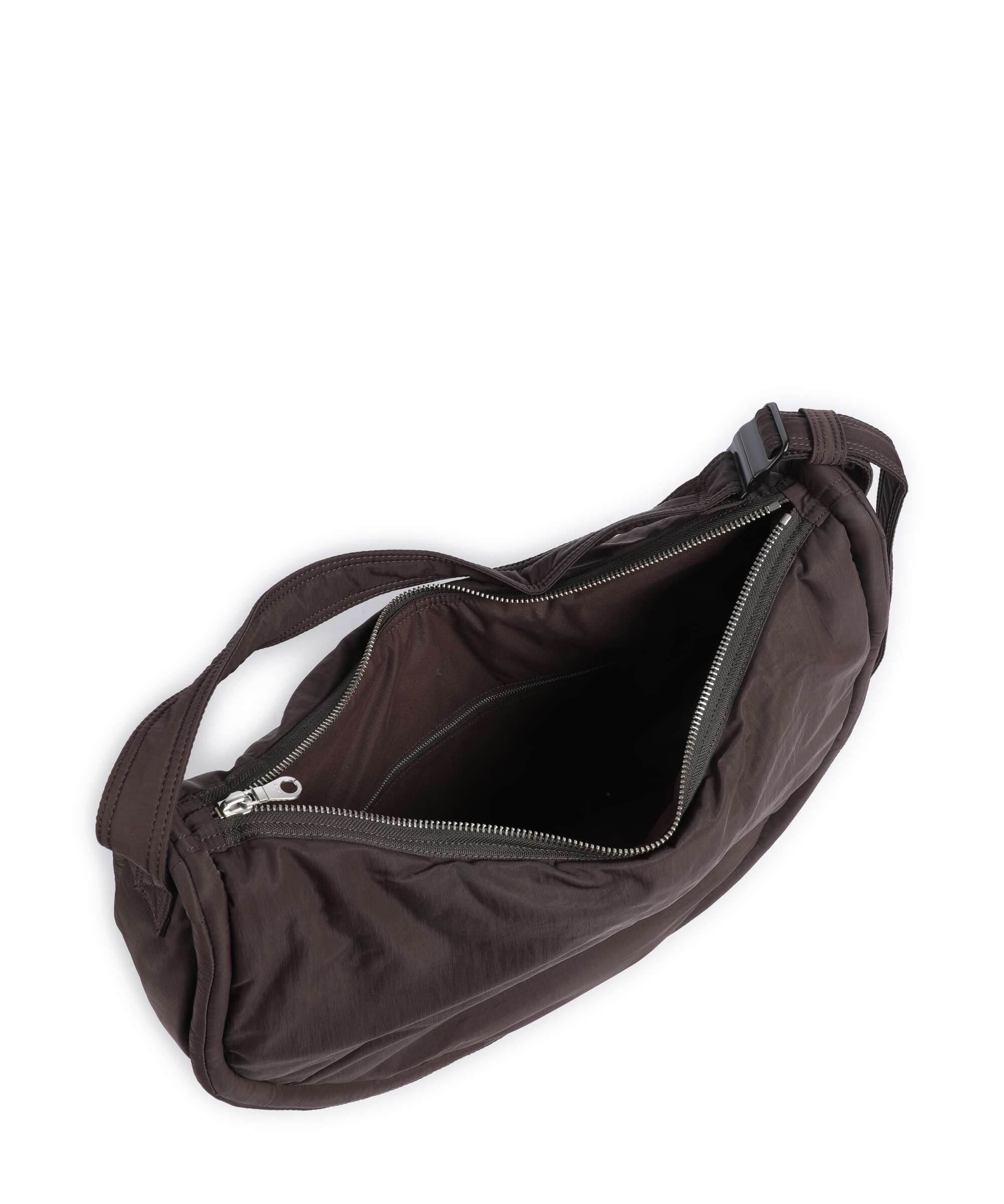 Sandqvist Curve L Hobo bag dark brown