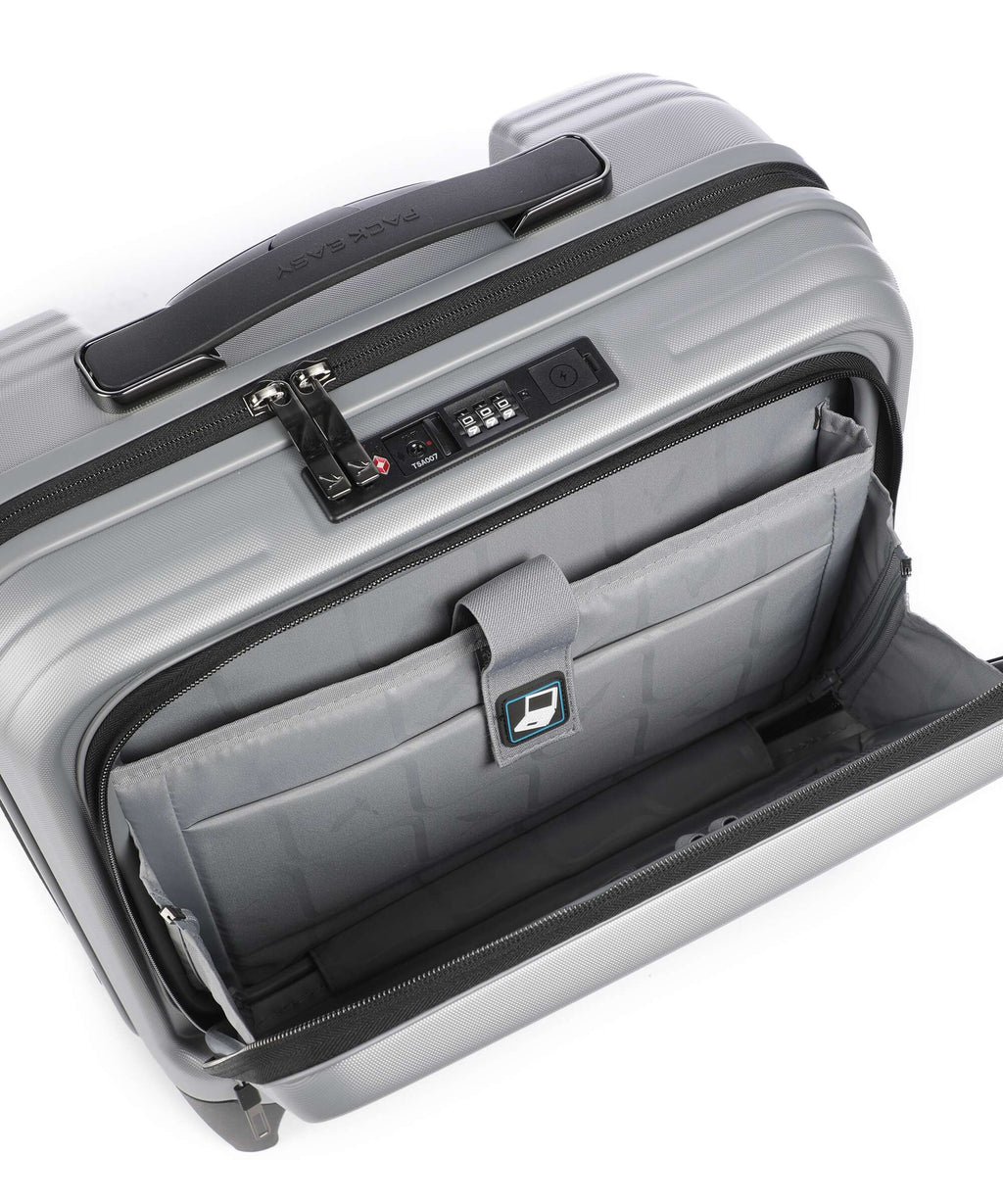 Pack Easy ReNew Genius Rolling briefcase silver