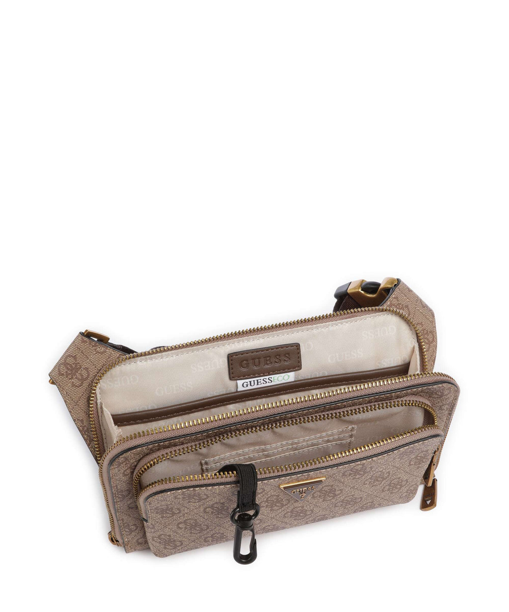 Guess Milano 4G Eco Belt bag beige/brown