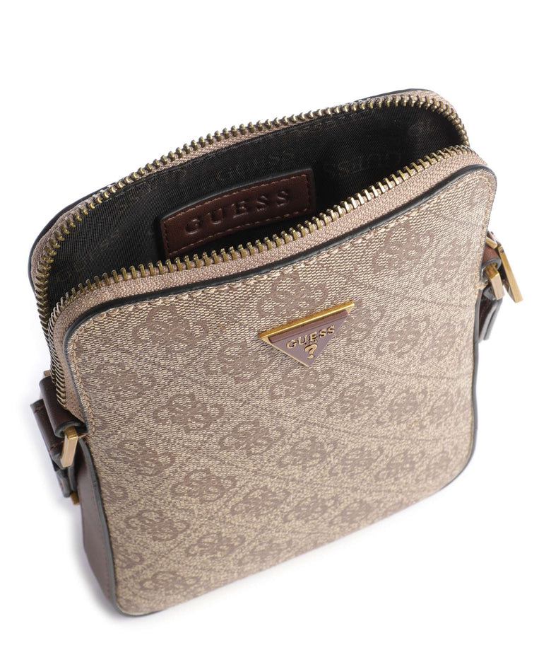 Guess Vezzola Eco Crossbody bag beige/brown