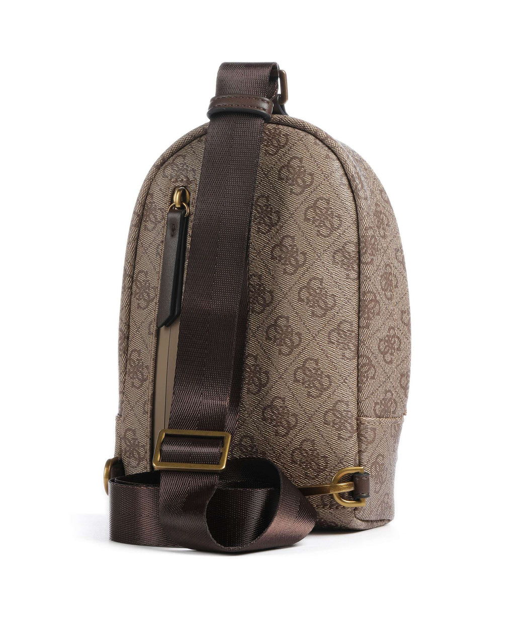 Guess Milano Eco Sling bag beige/brown