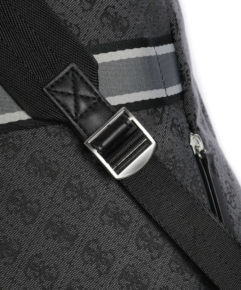 Guess Milano 4G Jacquard Stripe Backpack coal/black