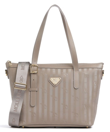 Maison Mollerus Vinerus Vallon Tote bag taupe grau