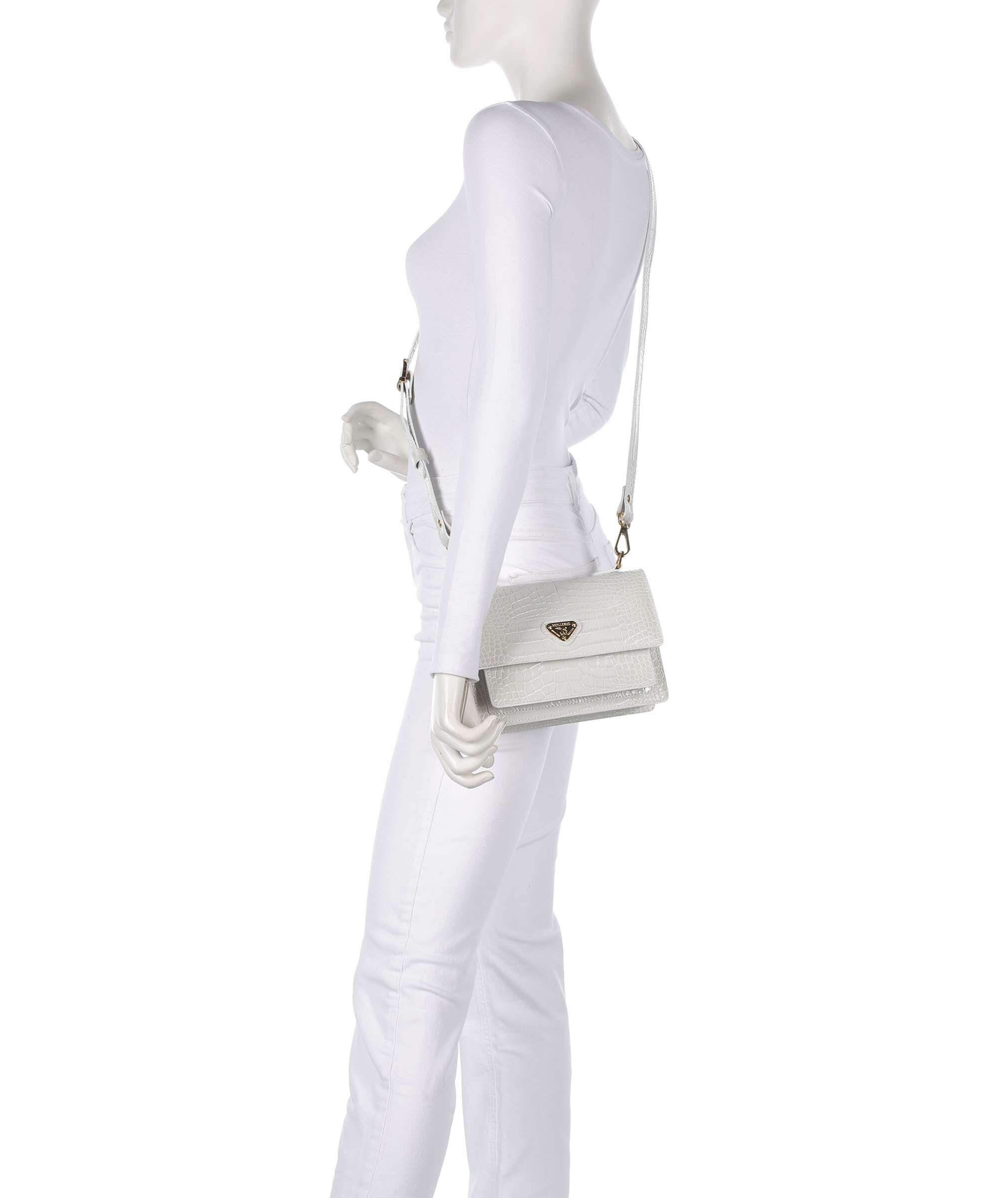 Maison Mollerus Ursy Shoulder bag snow weiss