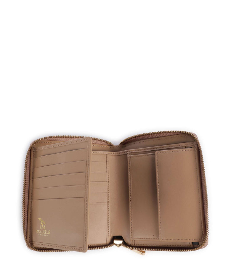 Maison Mollerus Vinerus Niederhorn Wallet cappuccino beige