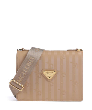 Maison Mollerus Vinerus Melide Sac bandoulière cappuccino beige/nastro