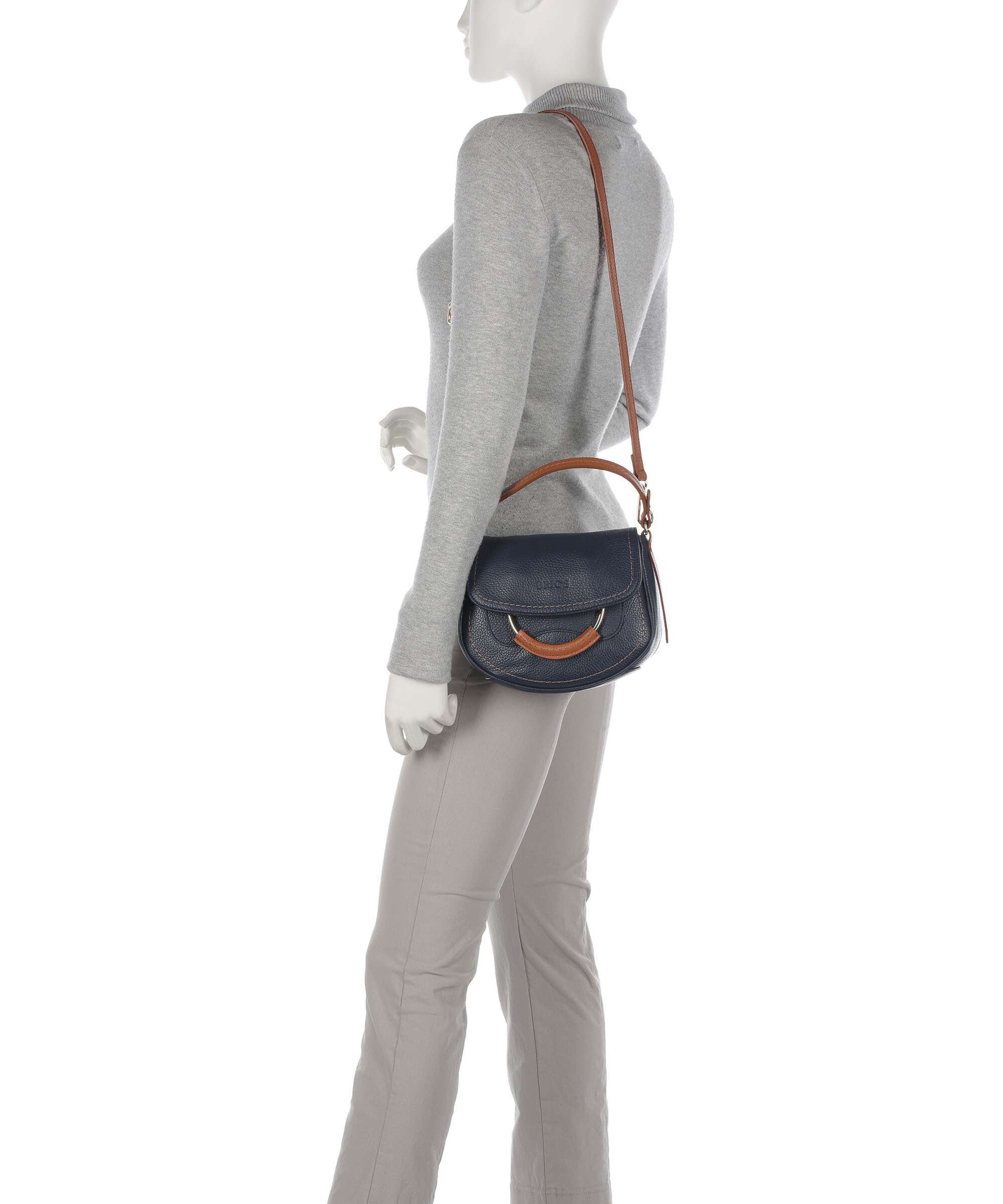 Brics Gondola Stella mini Shoulder bag night blue/caramel