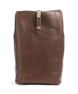 Brooks England Pickwick Leather Large Rolltop Rucksack dark tan
