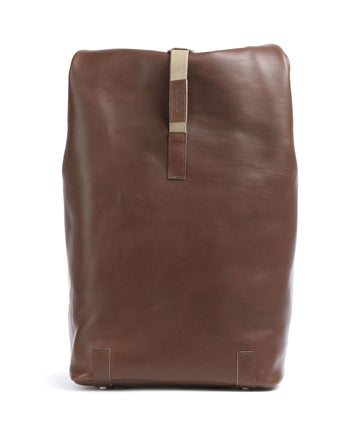 Brooks England Pickwick Leather Large Sac à dos roll-top dark tan