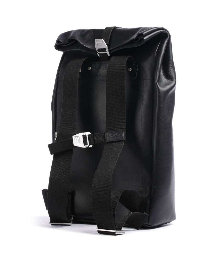 Brooks England Pickwick Leather Large Rolltop backpack black