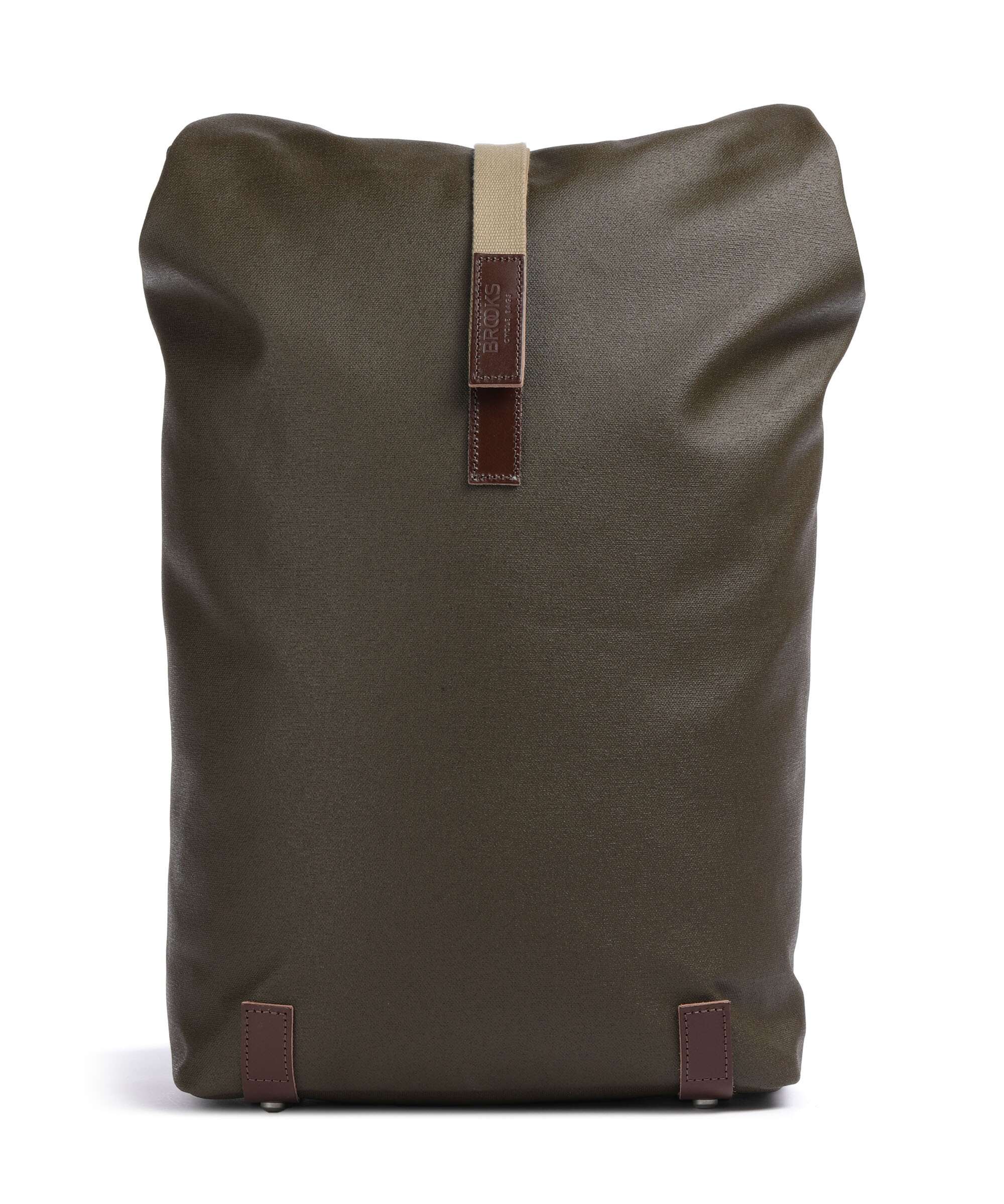 Brooks England Pickwick Patchwork Large Rolltop backpack moss