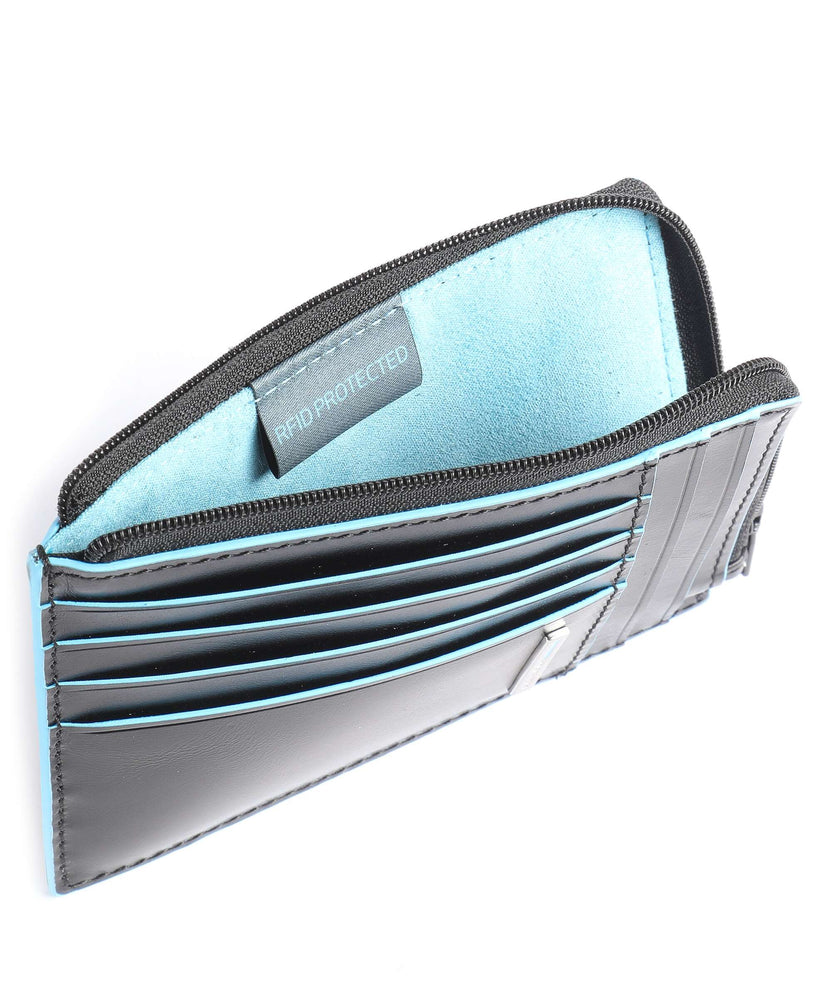 Piquadro Blue Square RFID Credit card holder black