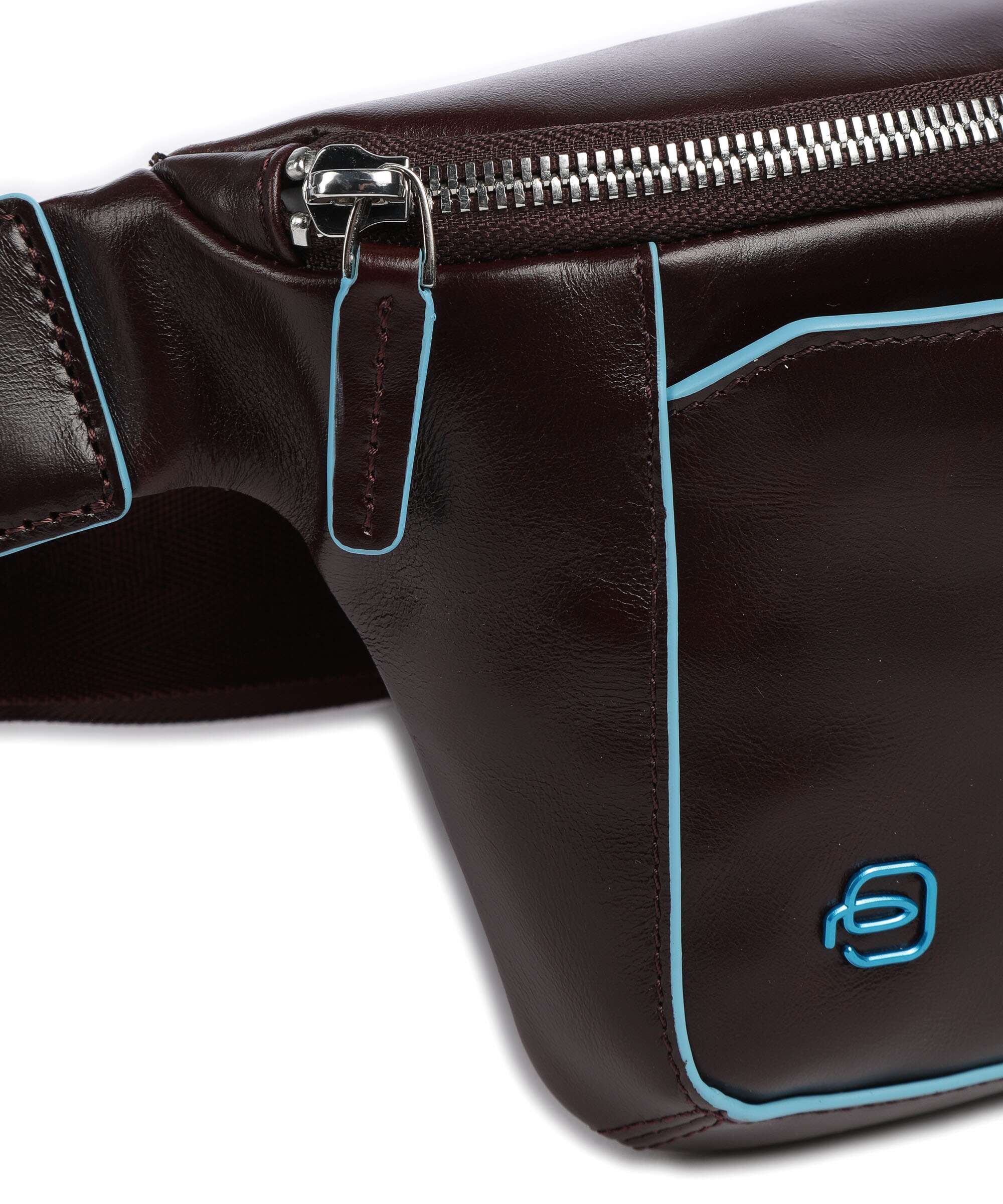 Piquadro Blue Square Belt bag mahogany