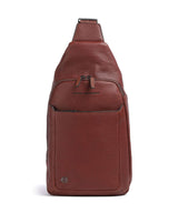 Piquadro Black Square Slingbag cuoio