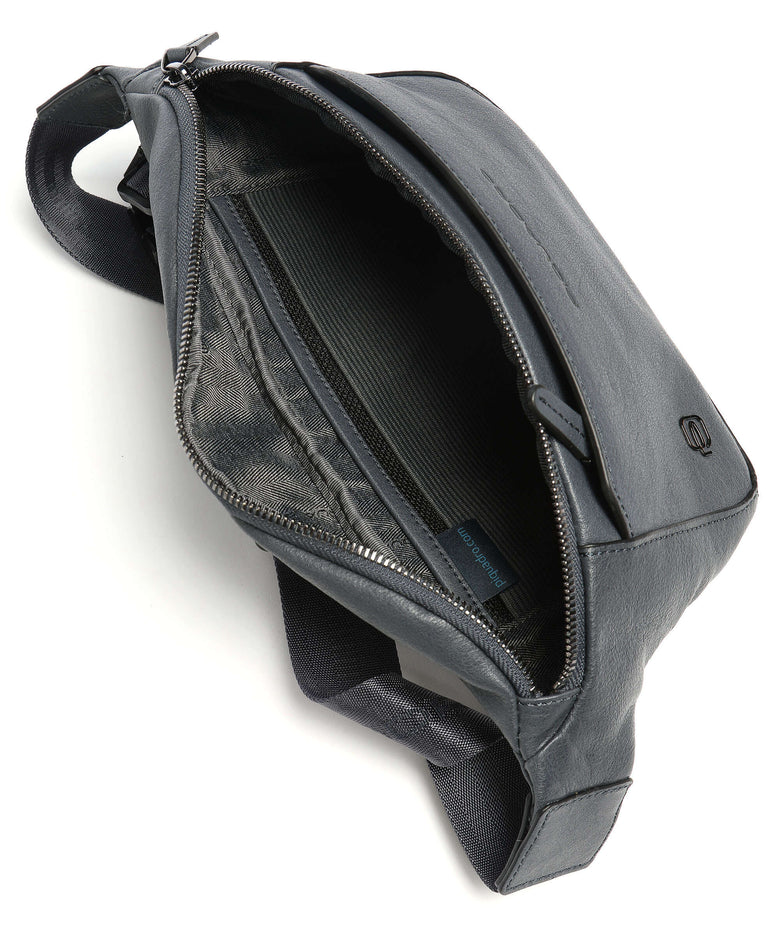 Piquadro Black Square Fanny pack blue ocean