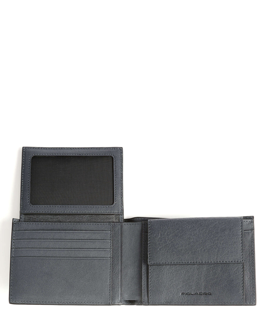 Piquadro Black Square RFID Wallet blue ocean